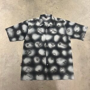 Vintage Y2K aop southpole skater grunge button‎ up